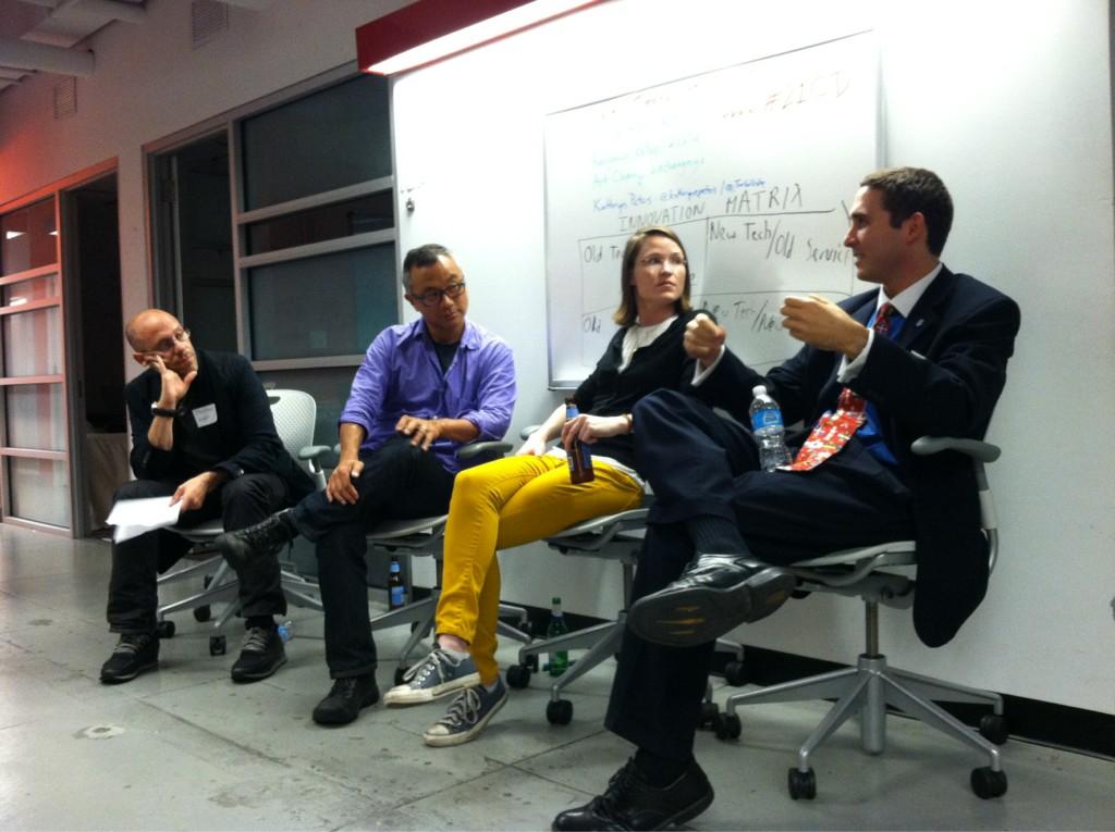 Professor Jonathan Askin, Kathryn Peters and Benjamin Kallos